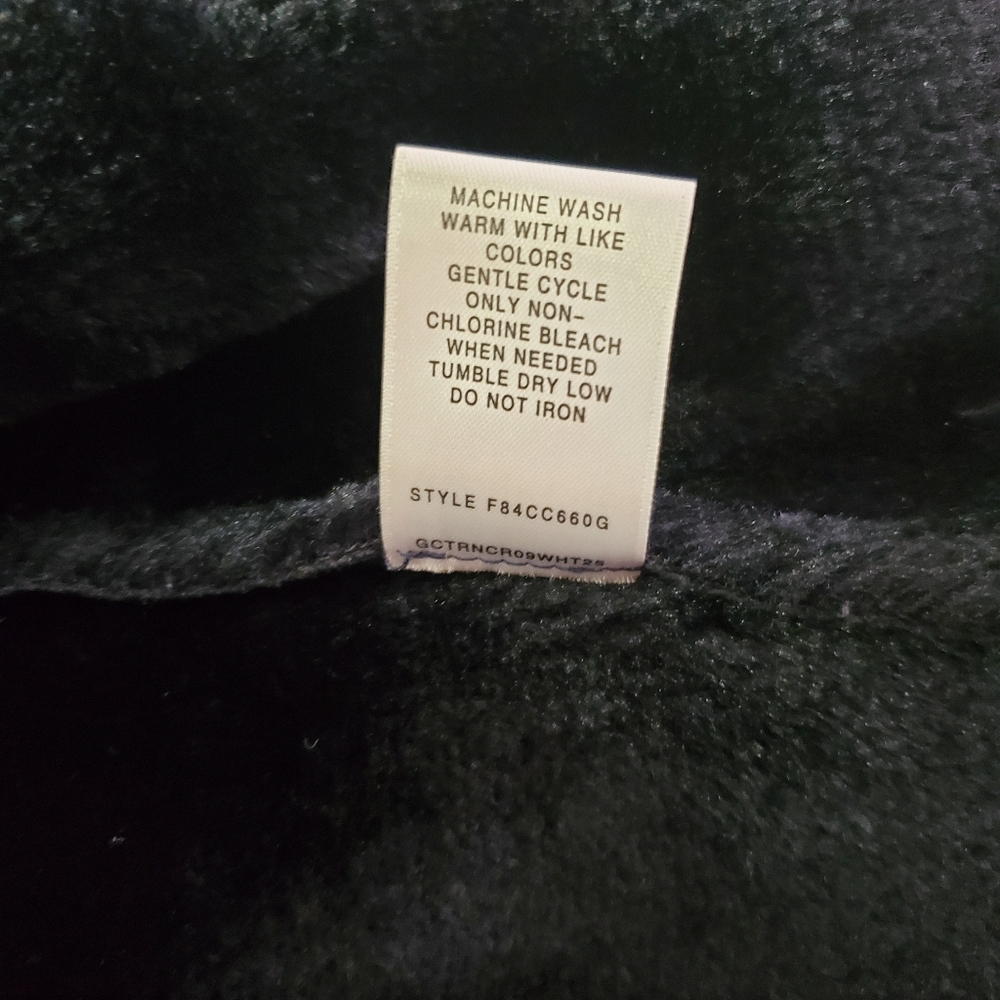 Copper Key Navy Blue faux Suede & Fur Girls Vest Size 10/12 - Picture 7 of 7